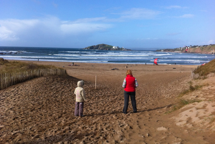 Kitesurfing in  South Devon