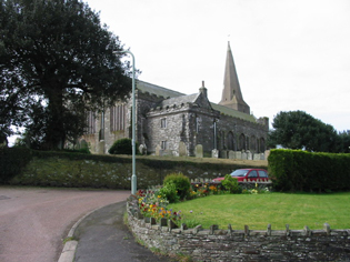 view of Malborough church from Tubbs Delight holiday home South Devon