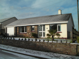 Winter view of Tubbs Delight holiday home South Devon