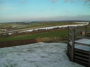 Winter view of South Hams countryside Tubbs Delight South Devon